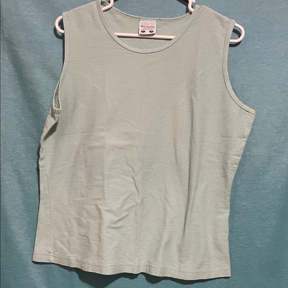 Columbia Mint Green Sleeveless Muscle Tee - Picture 1 of 2